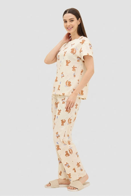 Sweet Dreams Printed Pyjama Set - Swan White — image 5
